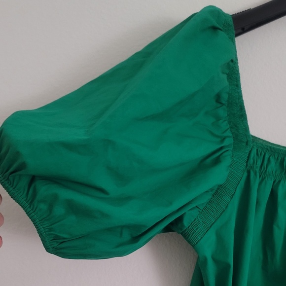 NWT Never worn ONE ONE SIX Kelly Green puffed sleeved spring/summer dress (S) - Picture 3 of 6